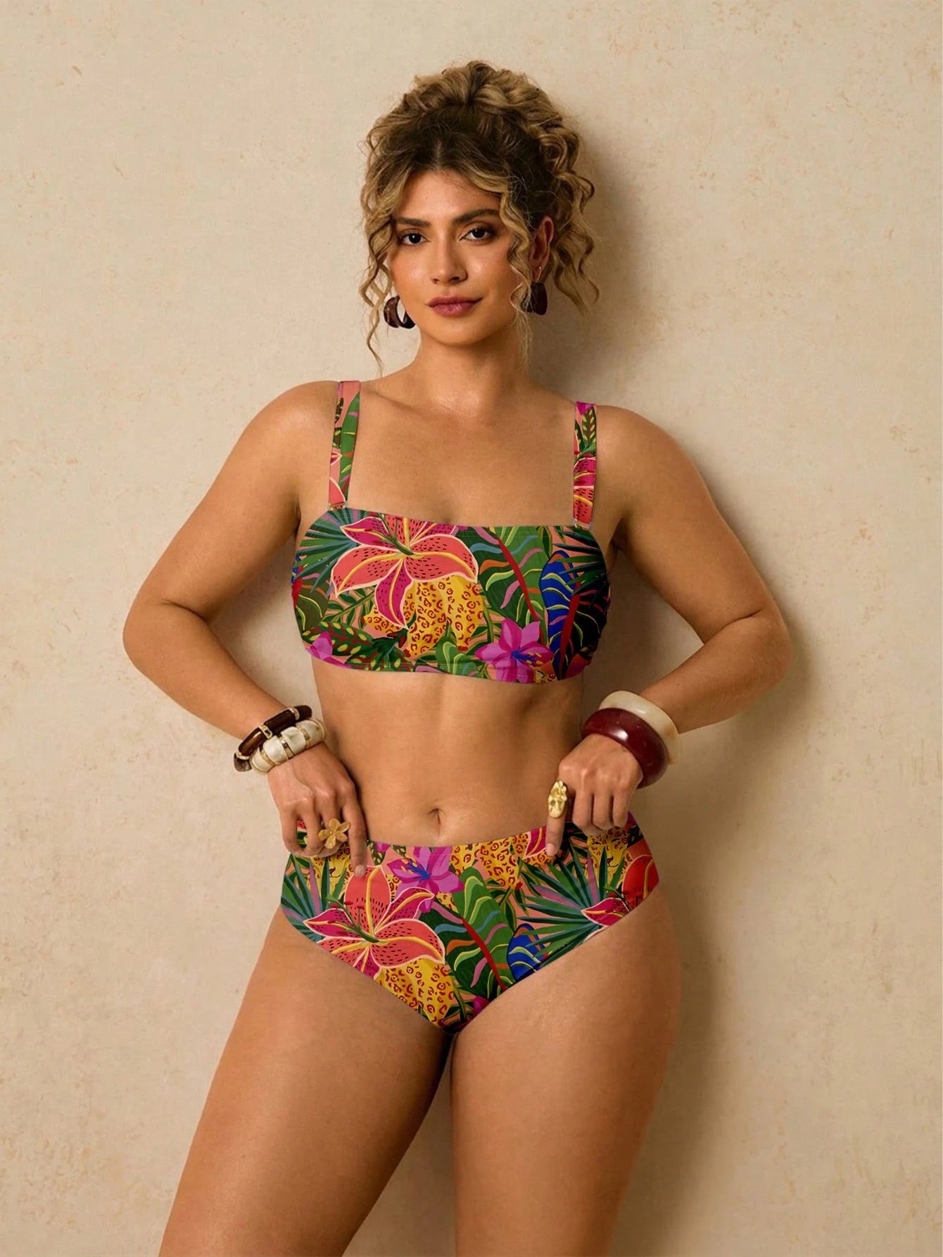Biquíni Plus Size Tropical Maya 