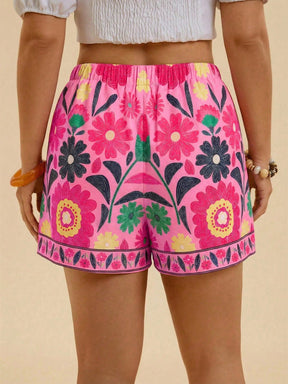 Shorts Casual de Praia Plus Size Zoe