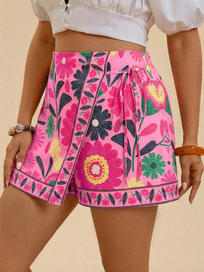 Shorts Casual de Praia Plus Size Zoe