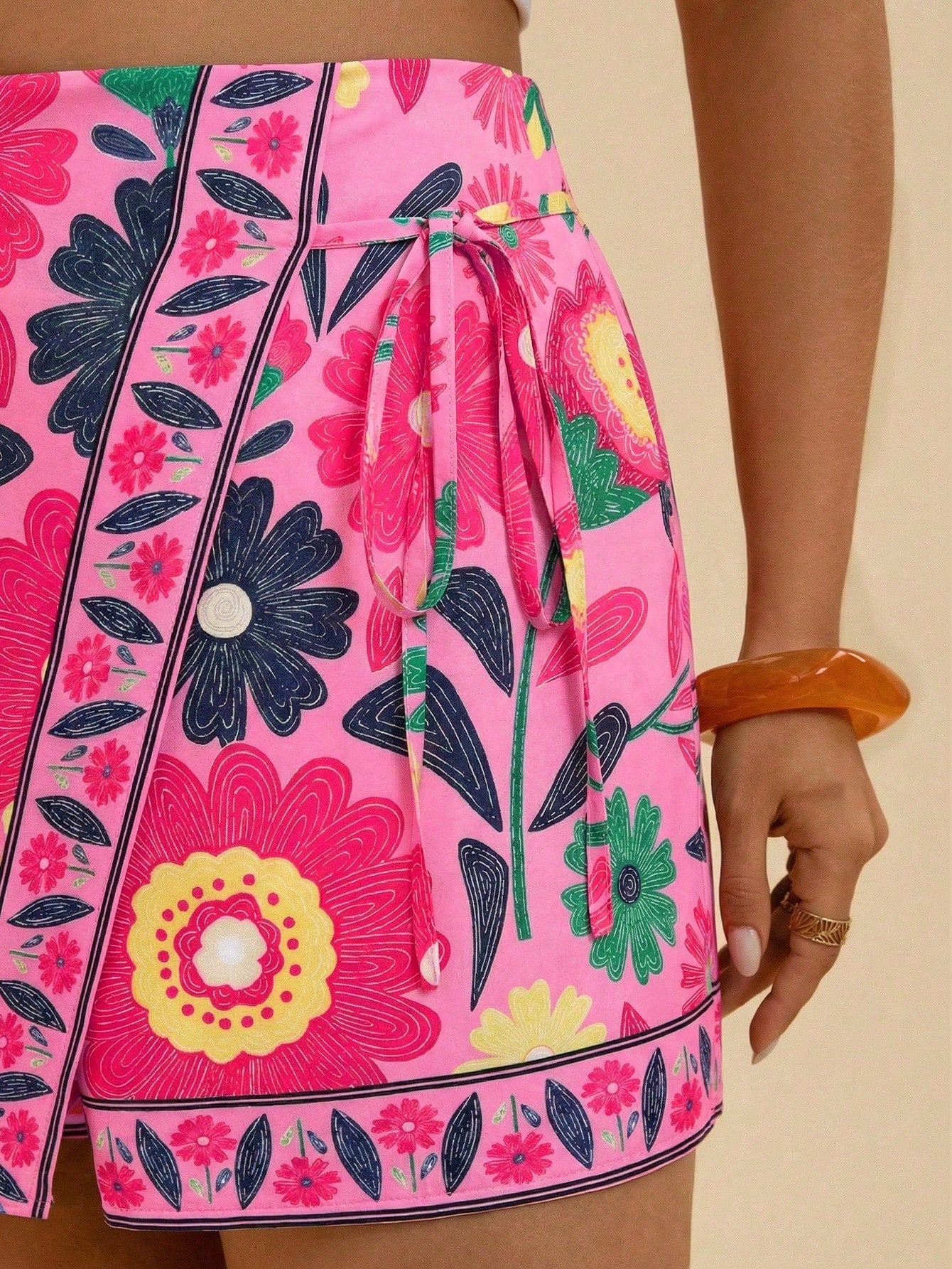 Shorts Casual de Praia Plus Size Zoe