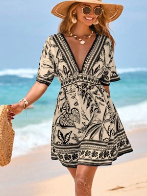 Saída de Praia Vestido Tropical Lívia