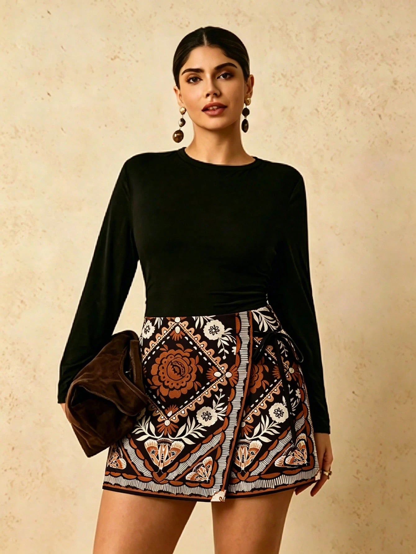 Shorts Casual de Praia Plus Size Zoe