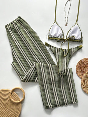 Conjunto Biquíni Tricô 3 Peças Mia