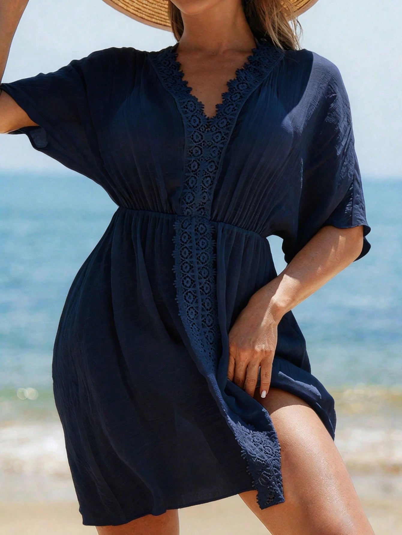 Saída Elegante Renda Verão