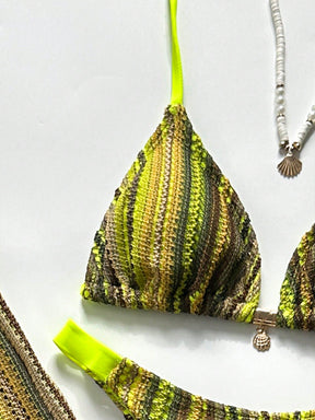 Conjunto Biquíni Tricô 3 Peças Mia