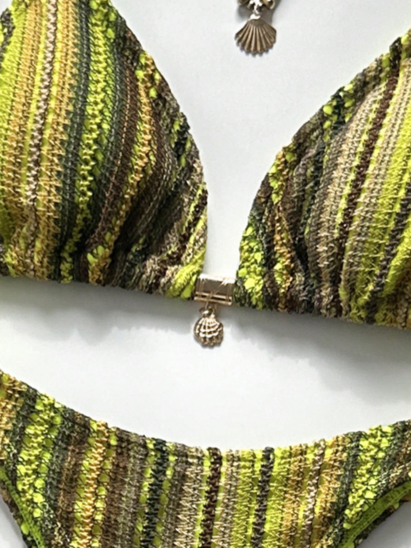 Conjunto Biquíni Tricô 3 Peças Mia