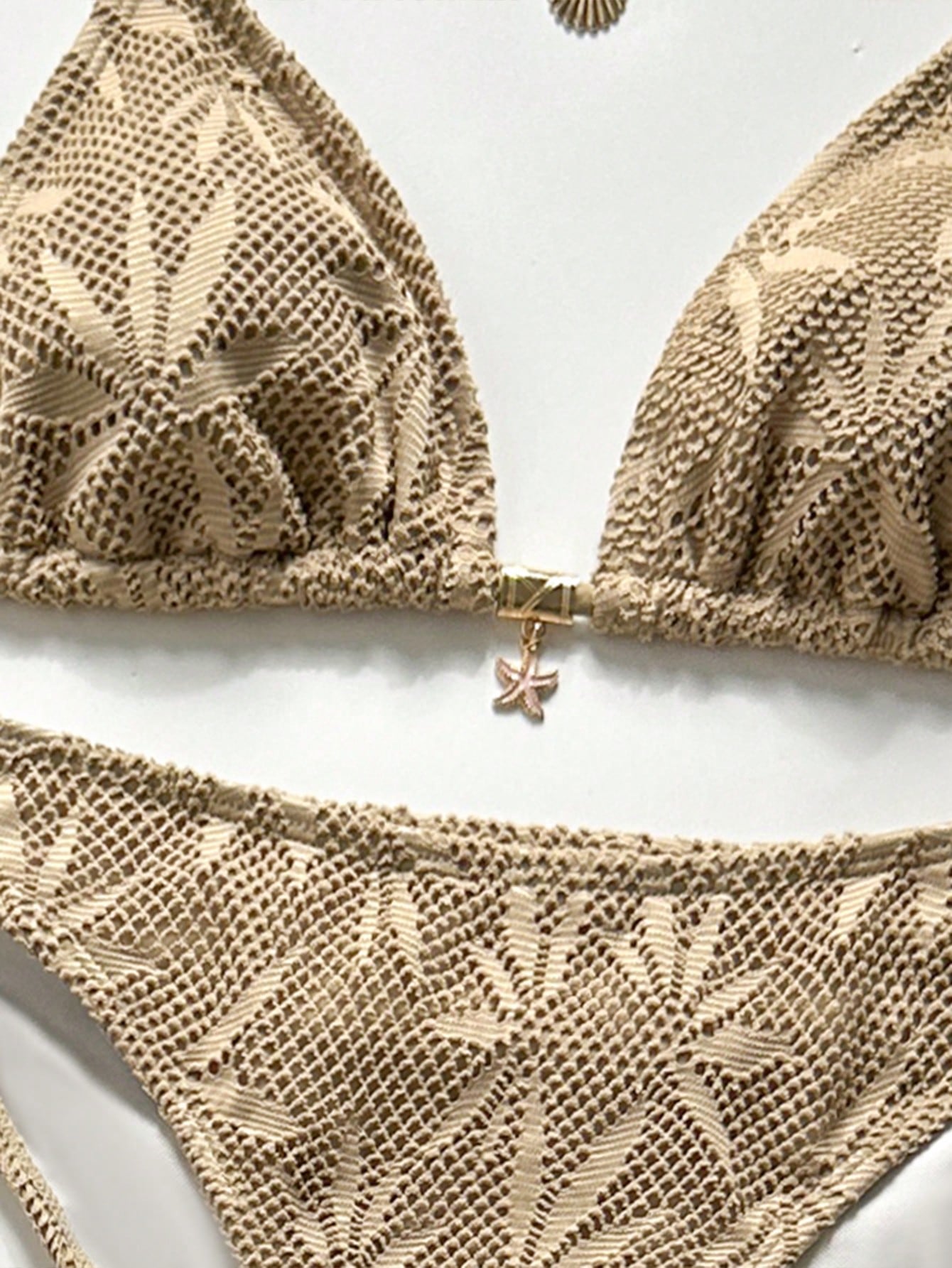Conjunto Biquíni Tricô 3 Peças Mia