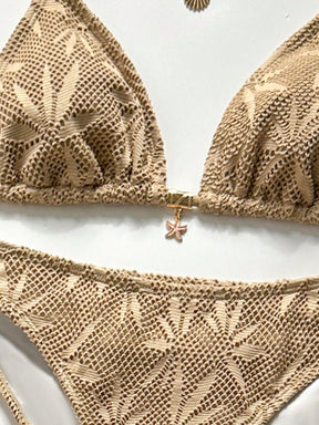 Conjunto Biquíni Tricô 3 Peças Mia