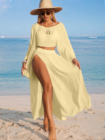 Conjunto 2 Peças Saída Resort Saia Longa