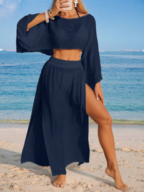 Conjunto 2 Peças Saída Resort Saia Longa