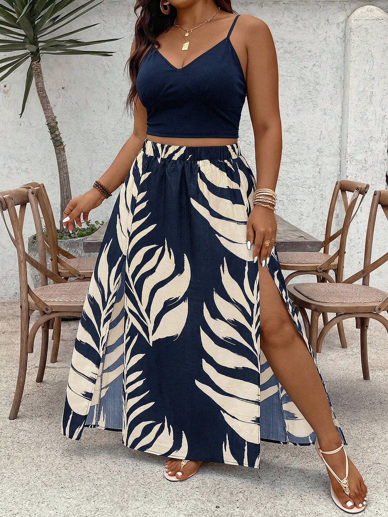 Conjunto Fenda Tropical  2 Peças Luna