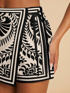 Shorts Casual de Praia Plus Size Zoe