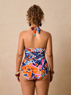 Maiô Plus Size Luxo Tropical Ísis