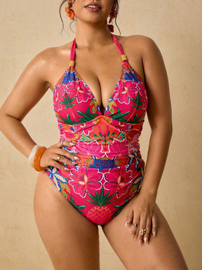 Maiô Plus Size Luxo Tropical Ísis