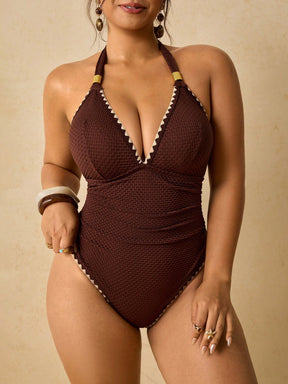 Maiô Plus Size Luxo Tropical Ísis