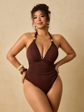 Maiô Plus Size Luxo Tropical Ísis