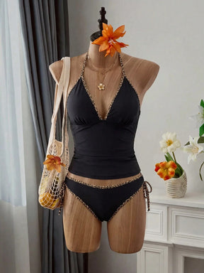 Tankini Minimalista com Amarração