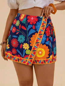 Shorts Casual de Praia Plus Size Zoe