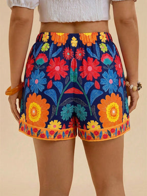 Shorts Casual de Praia Plus Size Zoe