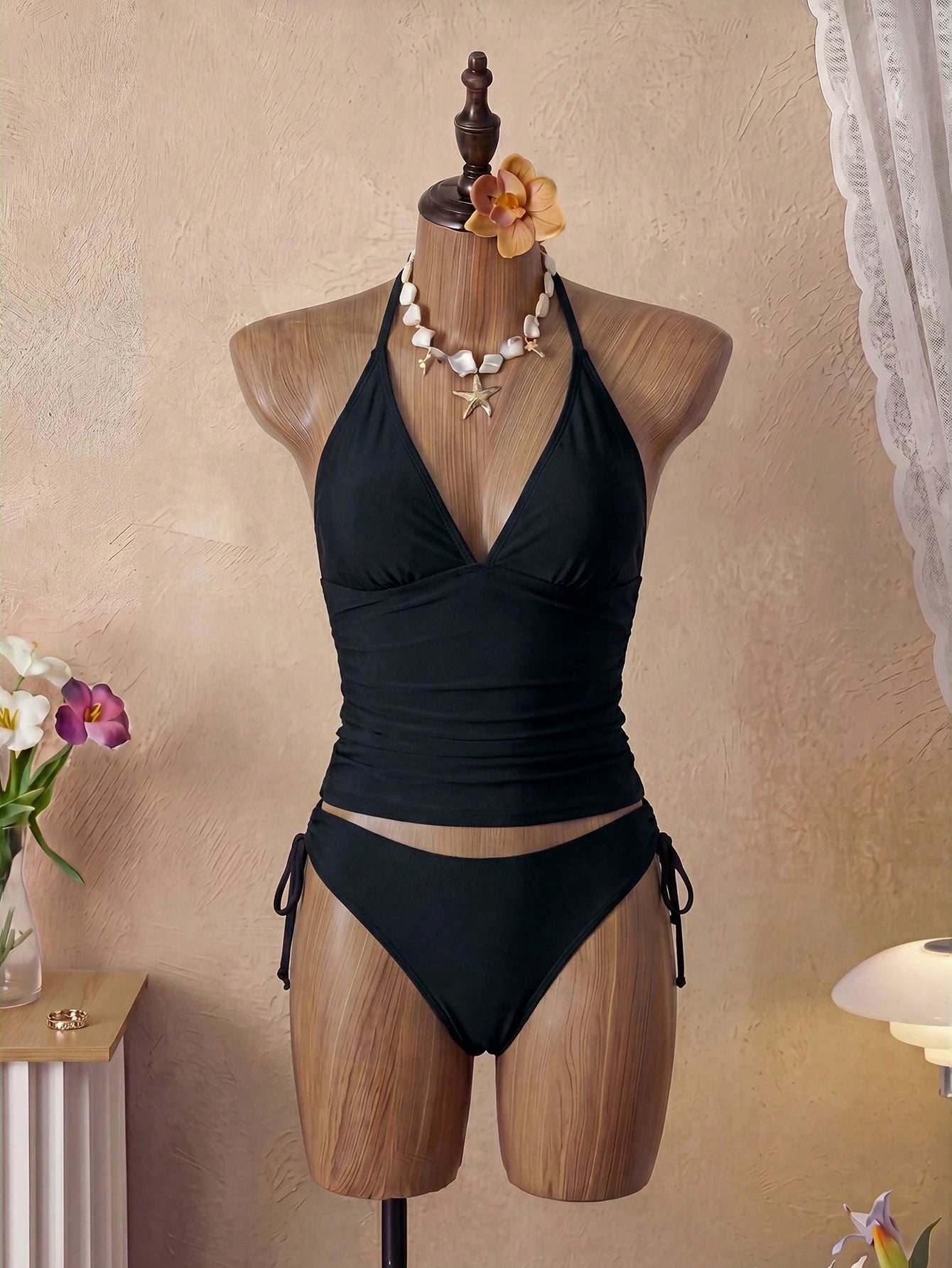 Tankini Minimalista com Amarração
