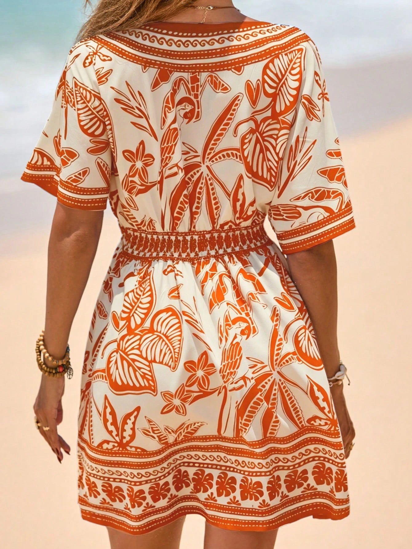 Saída de Praia Vestido Tropical Lívia