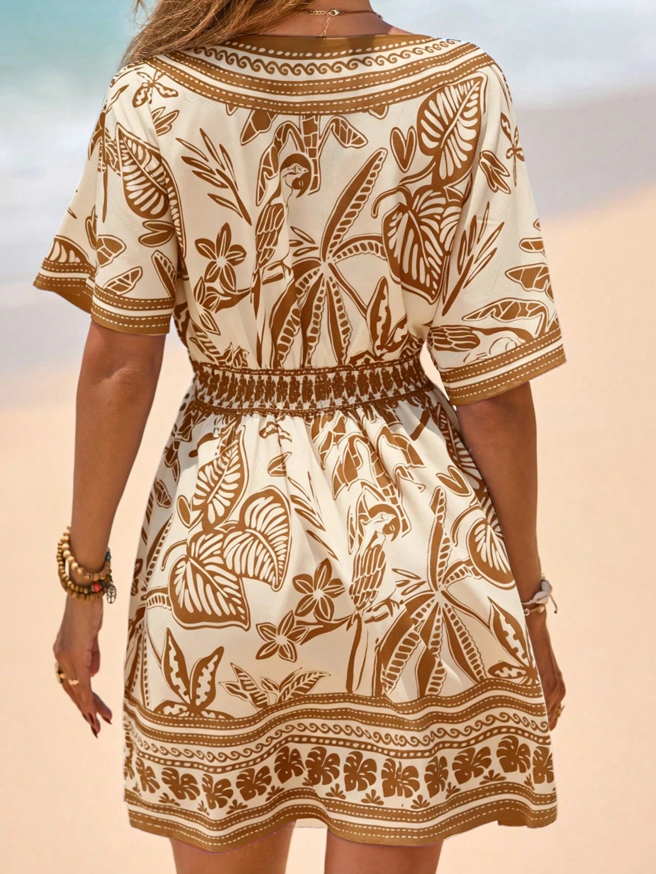 Saída de Praia Vestido Tropical Lívia