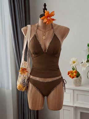 Tankini Minimalista com Amarração