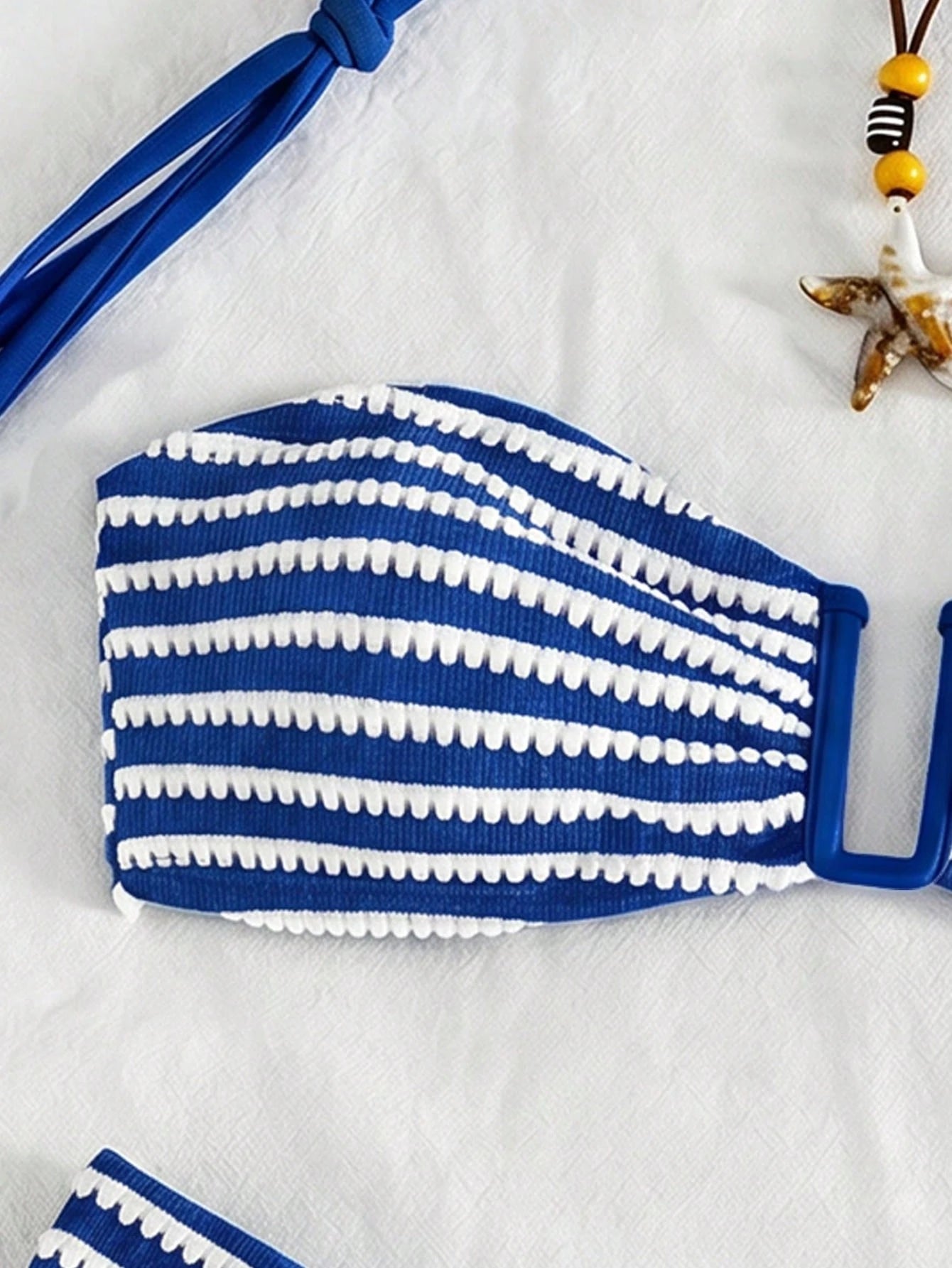 Biquíni Bandeau Listrado Náutico Camille