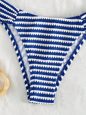 Biquíni Bandeau Listrado Náutico Camille