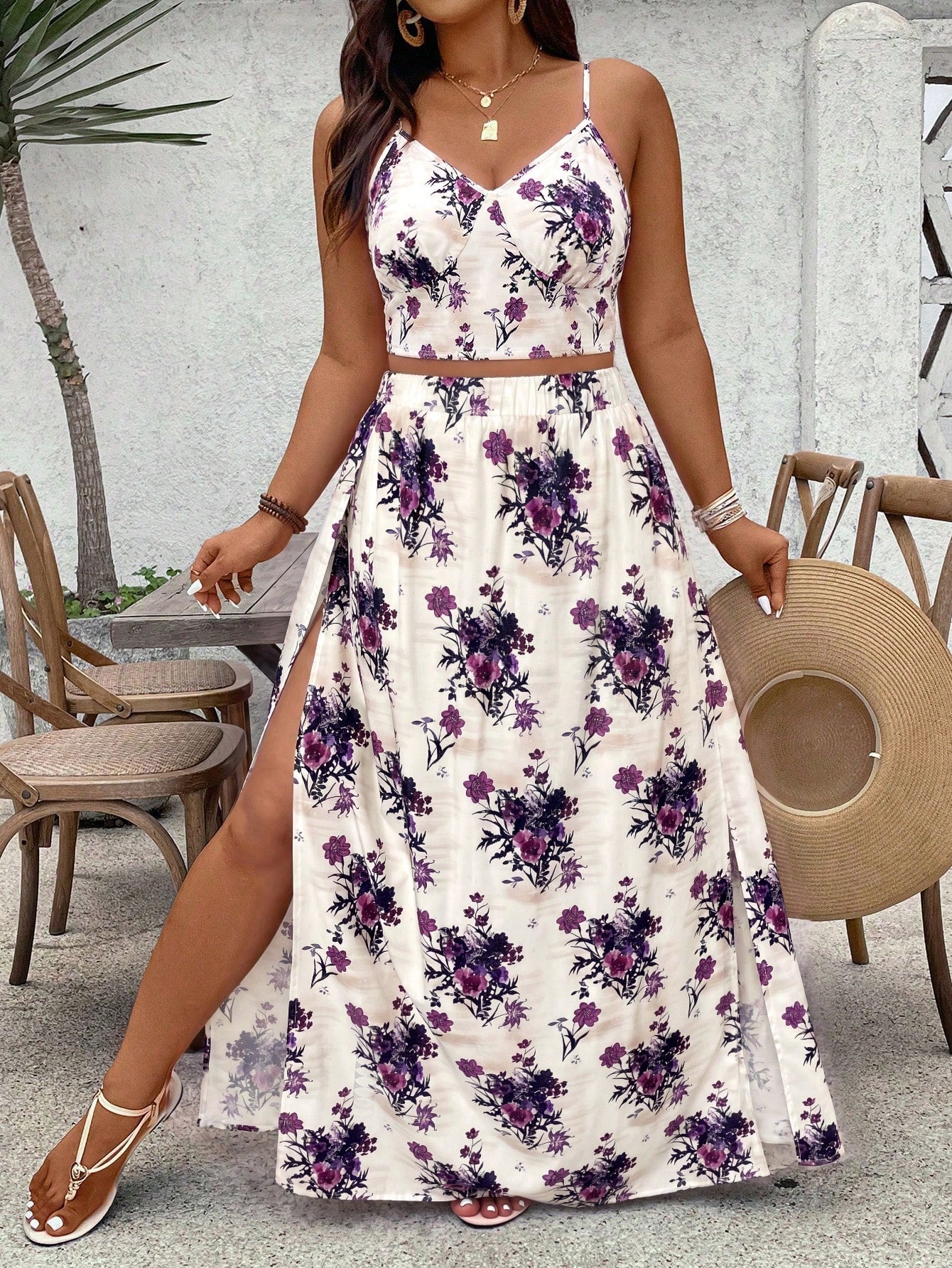 Conjunto Fenda Tropical  2 Peças Luna