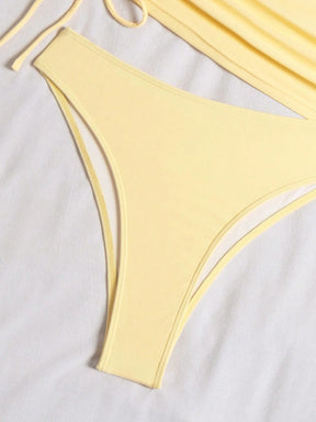 Tankini Drapeado Decote V Resort