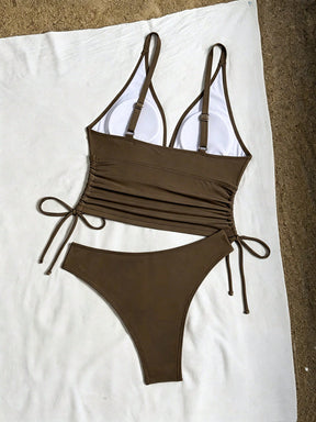 Tankini Drapeado Decote V Resort
