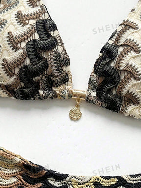 Conjunto Biquíni Tricô 3 Peças Mia