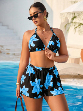 Conjunto Biquíni 3 Peças Tropical Plus Size
