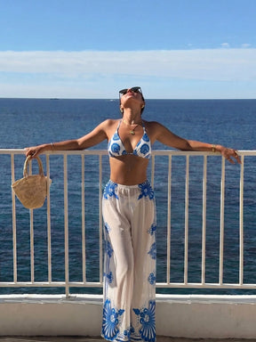 Conjunto Biquíni 3 Peças Tropical Marcela