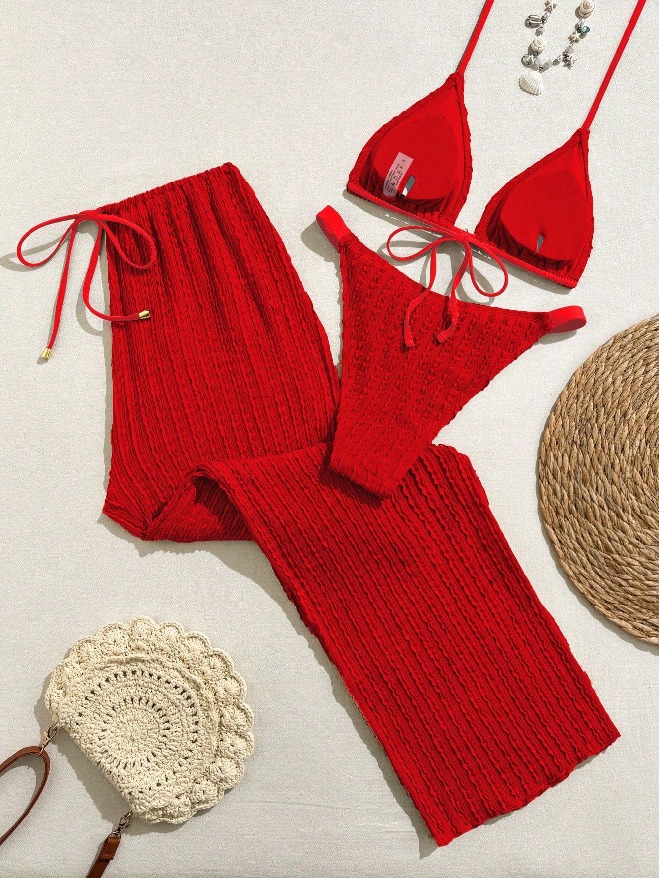 Conjunto 3 Peças Biquíni com Calça Resort Alinne