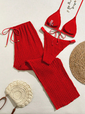 Conjunto 3 Peças Biquíni com Calça Resort Alinne