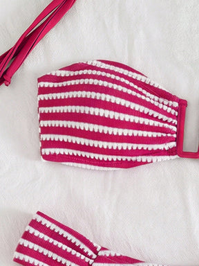 Biquíni Bandeau Listrado Náutico Camille