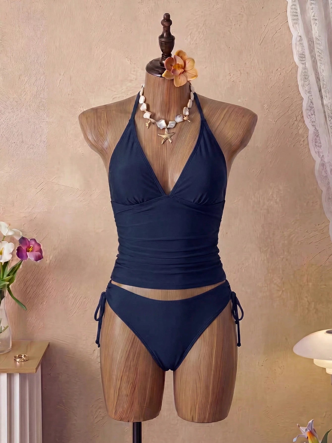 Tankini Minimalista com Amarração