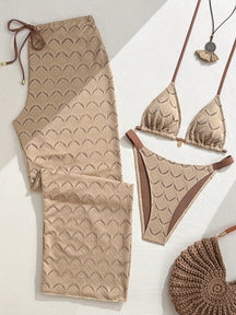 Conjunto 3 Peças Biquíni com Calça Resort Alinne