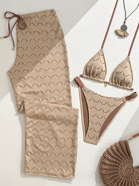 Conjunto 3 Peças Biquíni com Calça Resort Alinne
