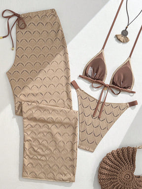 Conjunto 3 Peças Biquíni com Calça Resort Alinne