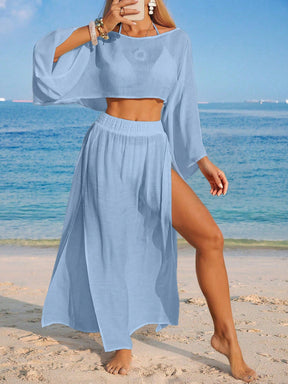 Conjunto 2 Peças Saída Resort Saia Longa