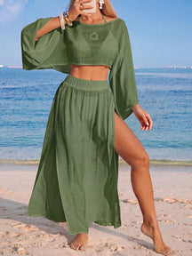 Conjunto 2 Peças Saída Resort Saia Longa