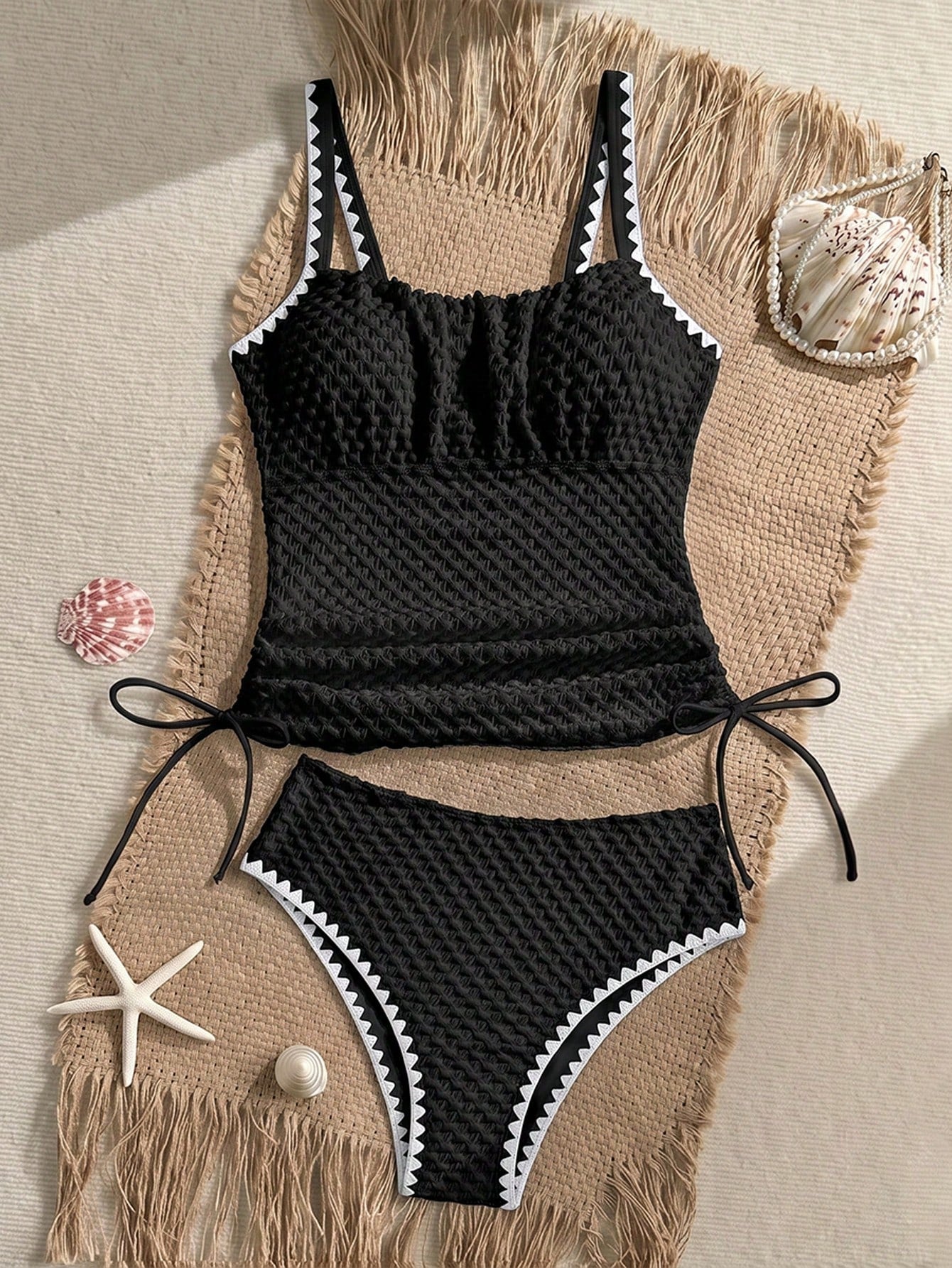 Tankini Listrado Cintura Alta Helena