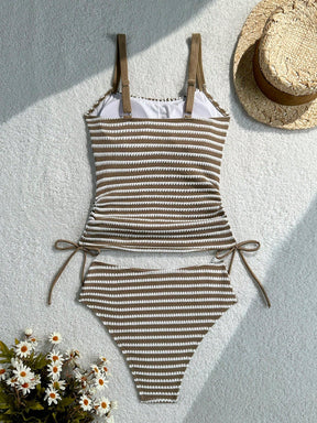 Tankini Listrado Cintura Alta Helena
