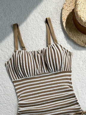 Tankini Listrado Cintura Alta Helena