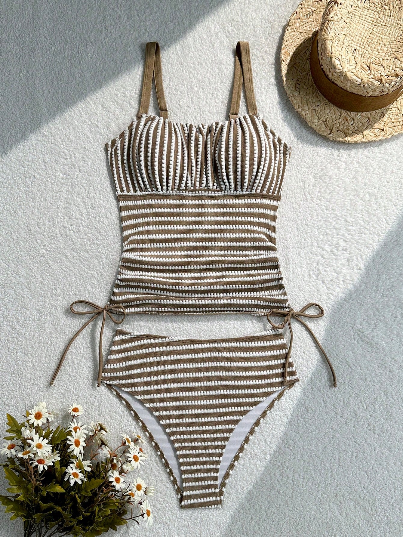 Tankini Listrado Cintura Alta Helena