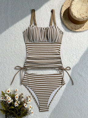 Tankini Listrado Cintura Alta Helena