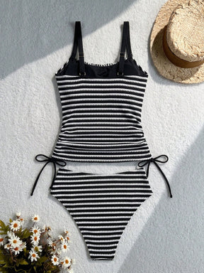 Tankini Listrado Cintura Alta Helena